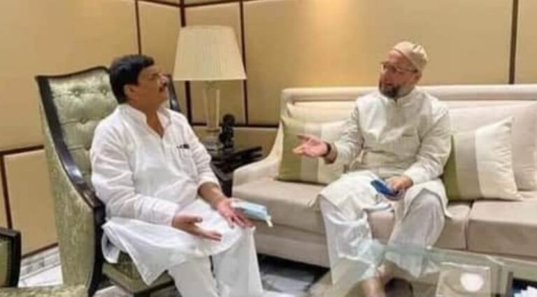 शिवपाल से मिले ओवैसी, गठबंधन के आसार