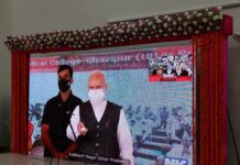 ग़ाज़ीपुर में महर्षि विश्वामित्र मेडिकल कॉलिज देश को समर्पित, प्रधानमंत्री बोले पहले की सरकारें छोटी-मोटी डिस्पेंसरी खोलती थीं लेकिन ये सरकार सीधे मेडिकल कॉलिज खोलती है