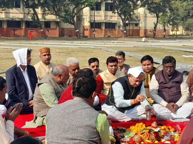 अधिवेशन स्थल का भूमि पूजन संपन्न, महामंत्री जोशी ने उम्मीद जताई कि अधिवेशन ऐतिहासिक होगा