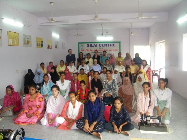 American Institute of Indian Studies students visited AMUOBA run school.