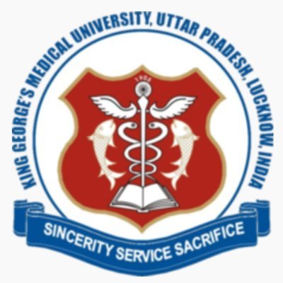 LOGO of King Georges Medical University in lucknow, it is a state owned premiere institution in medicine. 