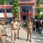 सिपाही भर्ती परीक्षा 2025 संपन्न, 24 फीसदी Candidates ने छोड़ी परीक्षा Police is Monitoring the sipahi bharti Parikshit 2025 outside the center