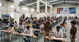 Candidates for Sipahi Bharti pariksha 2025 are attempt to exam