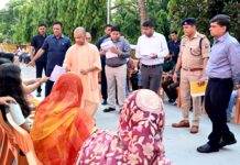 जनता दर्शन में CM Yogi Adityanath at Gorakhnath Temple, Gorakhpur