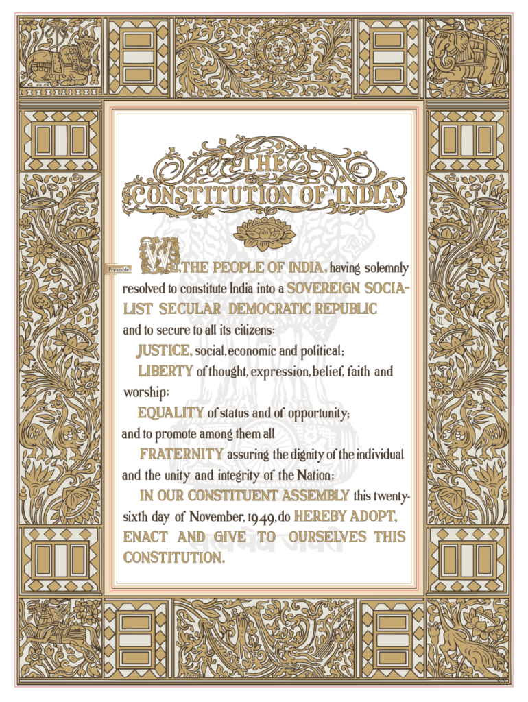 Indian Constitution Preamble