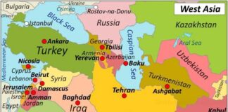 Map of West Asia