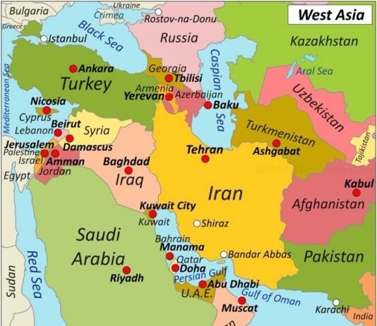 West Asia में खून खराबा बंद करा पायेगे President Trump? Map of West Asia
