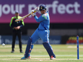 Indian Cricketer Vaibhav Sooryavanshi in the ground