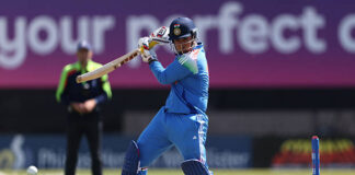 Indian Cricketer Vaibhav Sooryavanshi in the ground