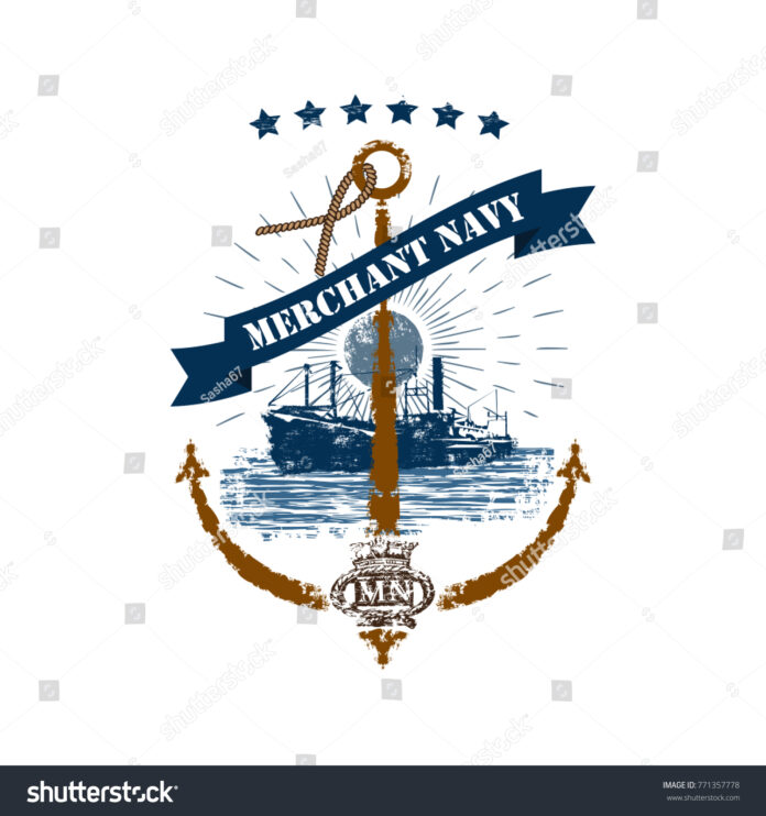 stock-vector-merchant-navy-anchor-badge-in-retro-style-isolated-on-white-background-771357778 Merchant Navy symbolic LOGO