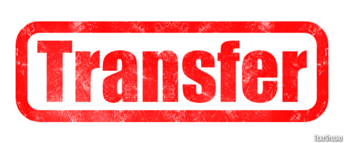Symbolic LOGO of transfer